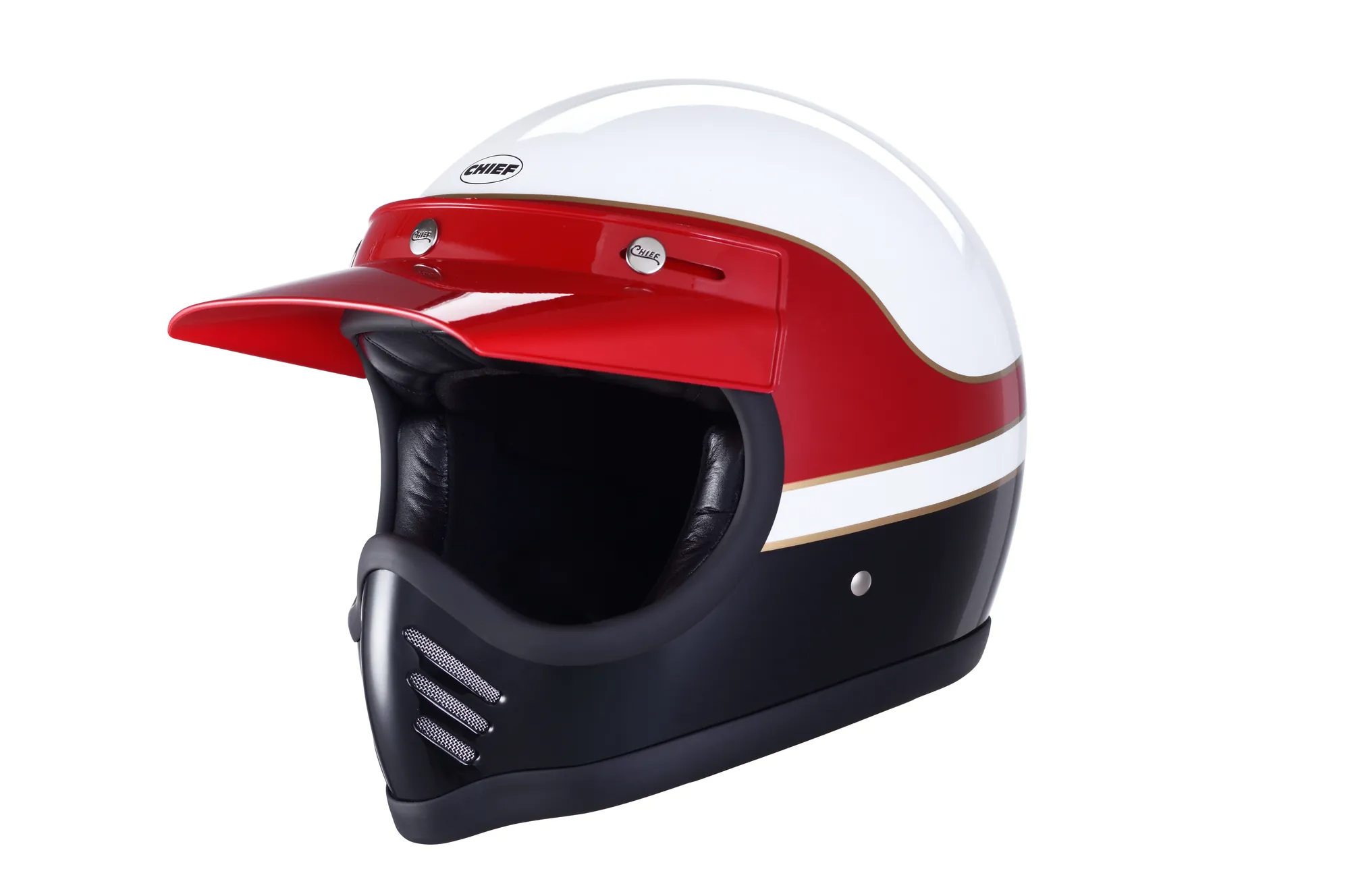 CHIEF ATHENA 玻纖版 攀越 紅白 山車帽