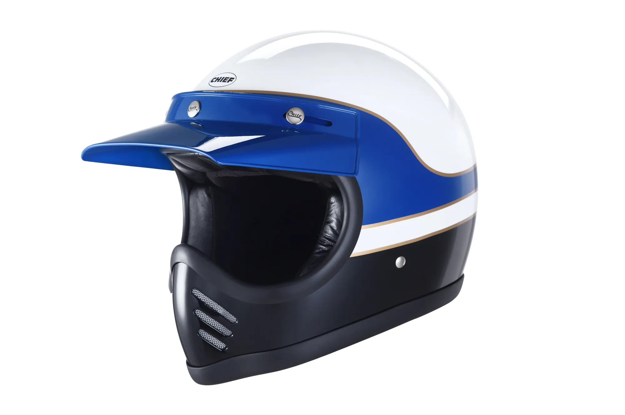 CHIEF ATHENA 玻纖版 攀越 藍白 山車帽