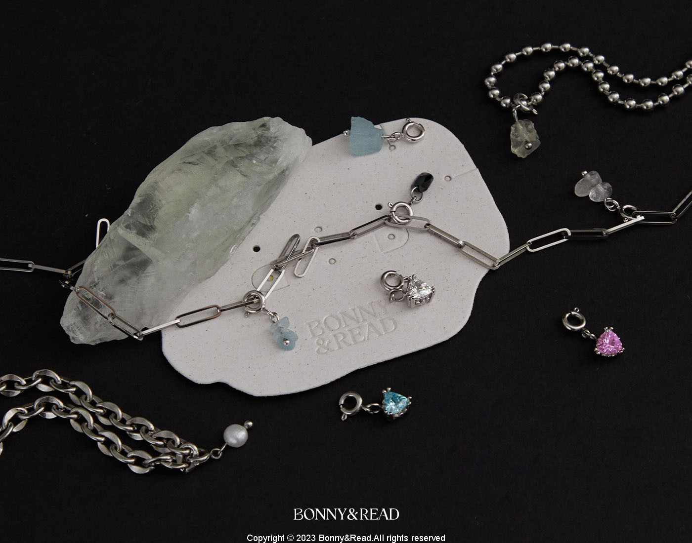 平價飾品,鋼飾,鎖骨鍊,項鍊,礦石,水晶