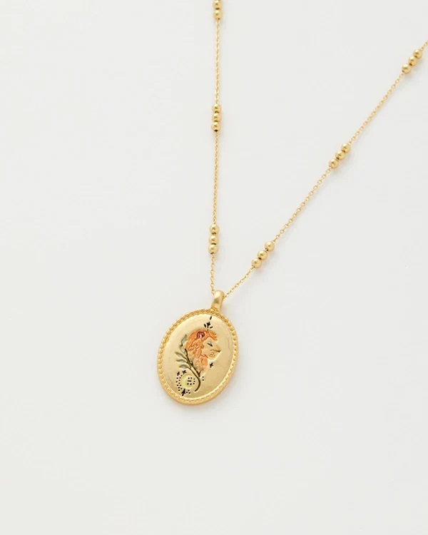 **Fable Leo Zodiac Necklace 40217 獅子座