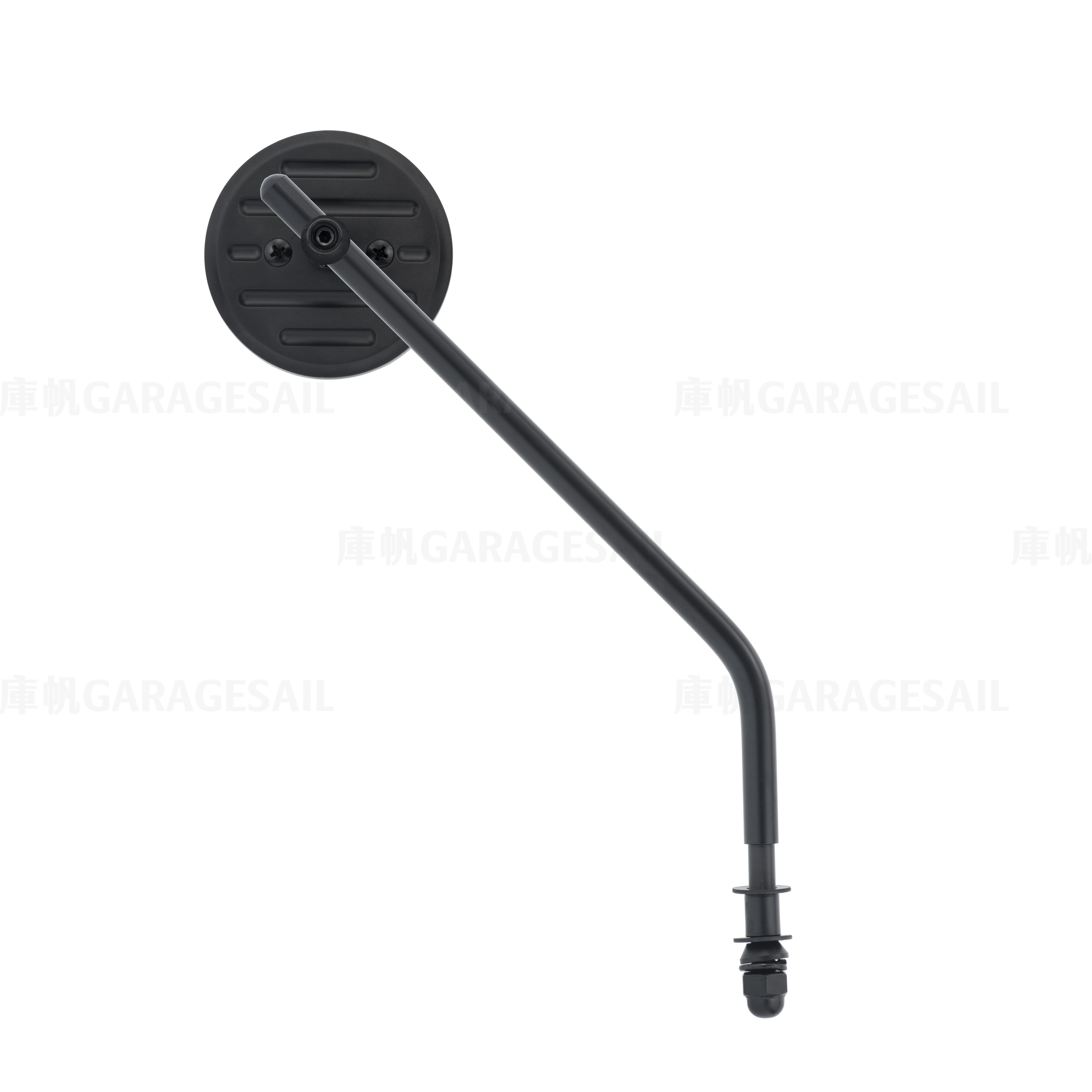 哈雷/凱旋專用 一般位置 後照鏡 3吋圓流線 黑