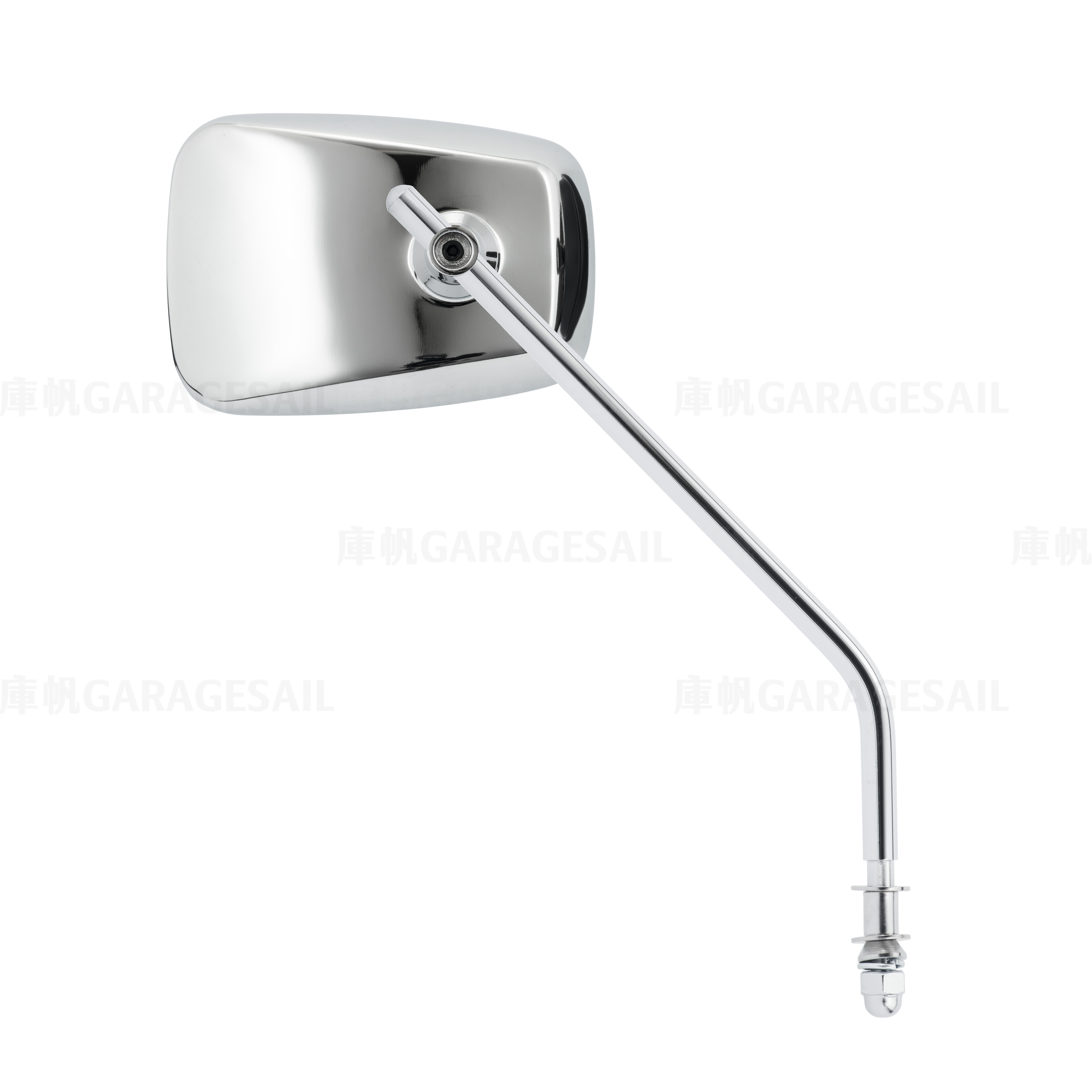 哈雷/凱旋專用 一般位置 後照鏡 梯形 銀