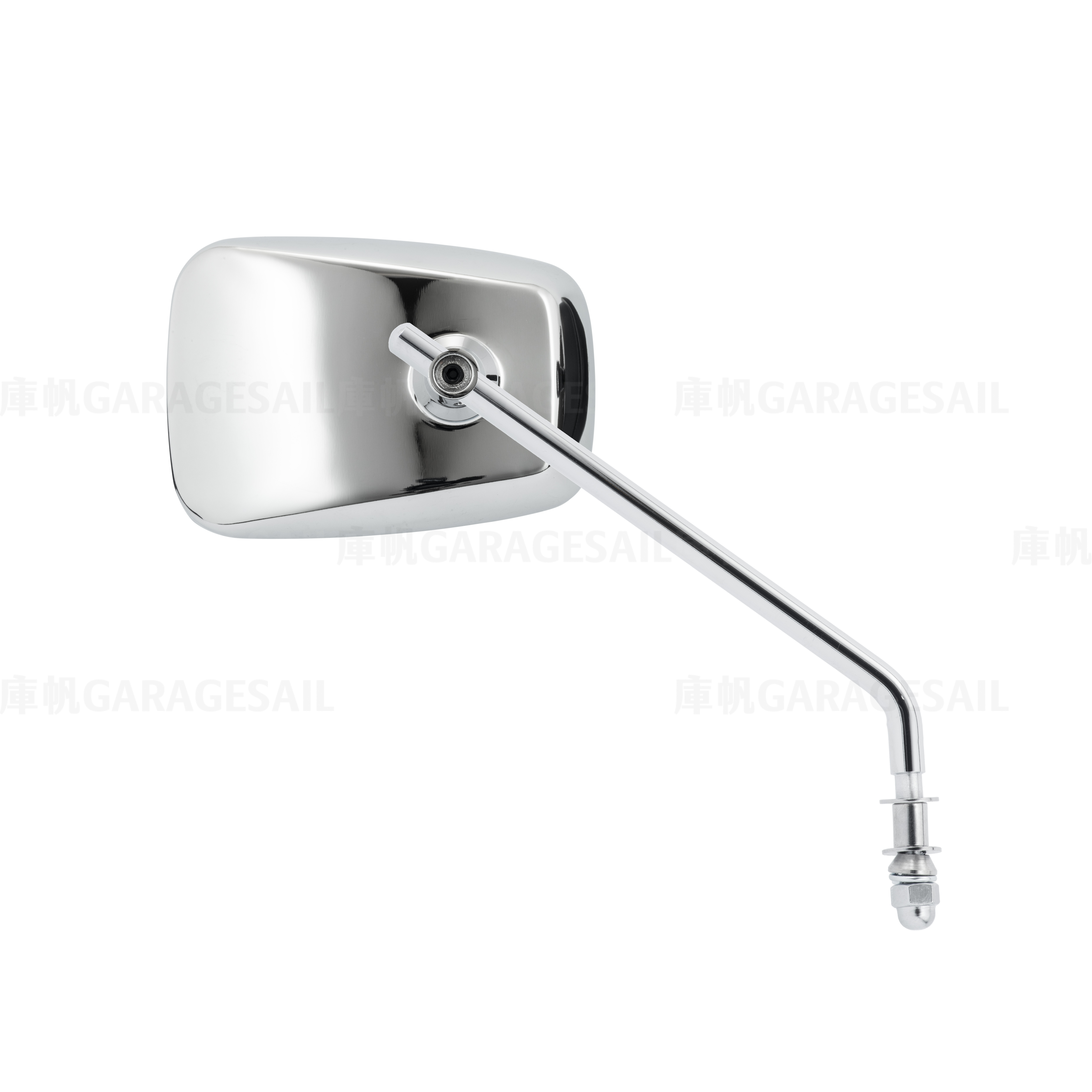 哈雷/凱旋專用 一般位置 後照鏡 梯形 銀