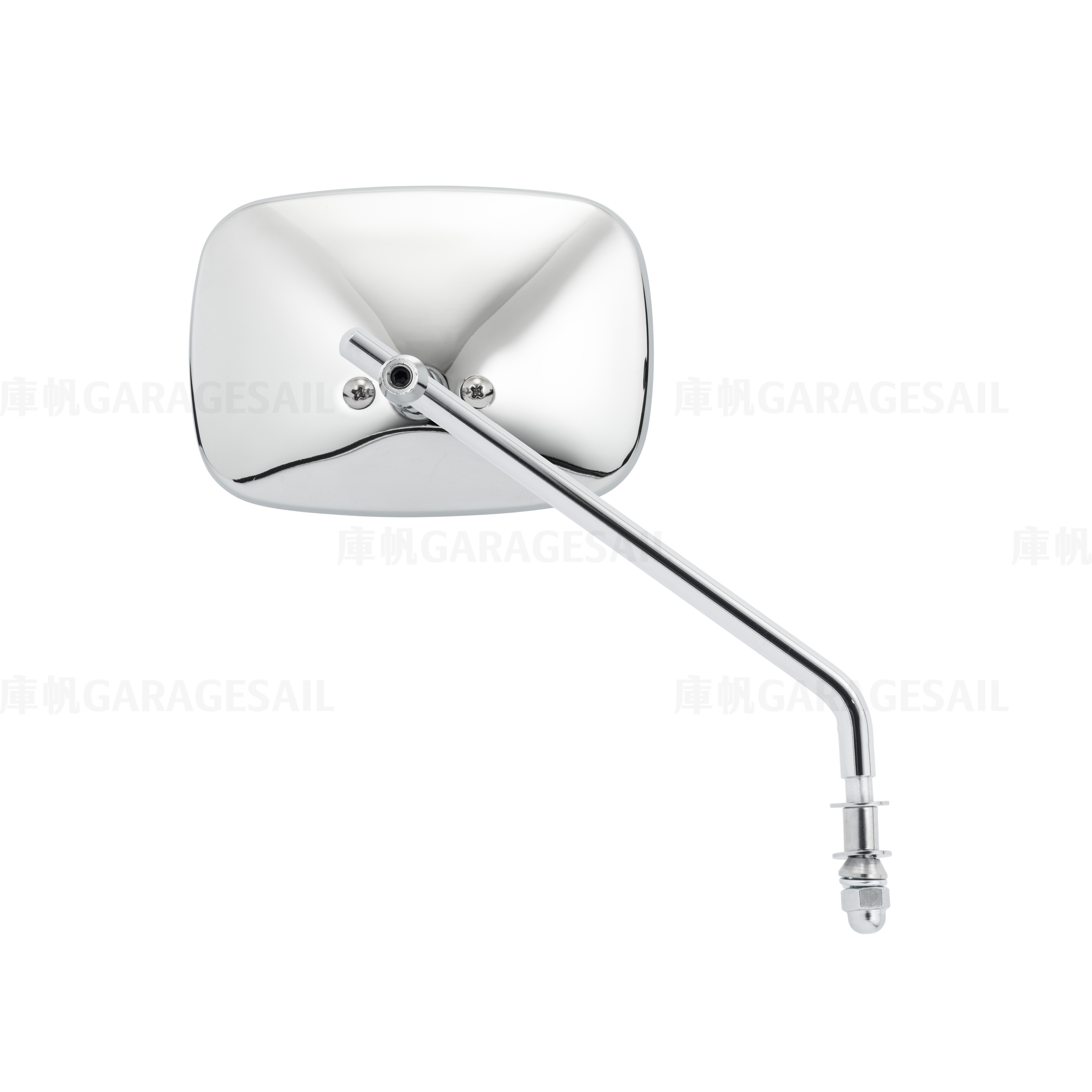 哈雷/凱旋專用 一般位置 後照鏡 大長方 銀
