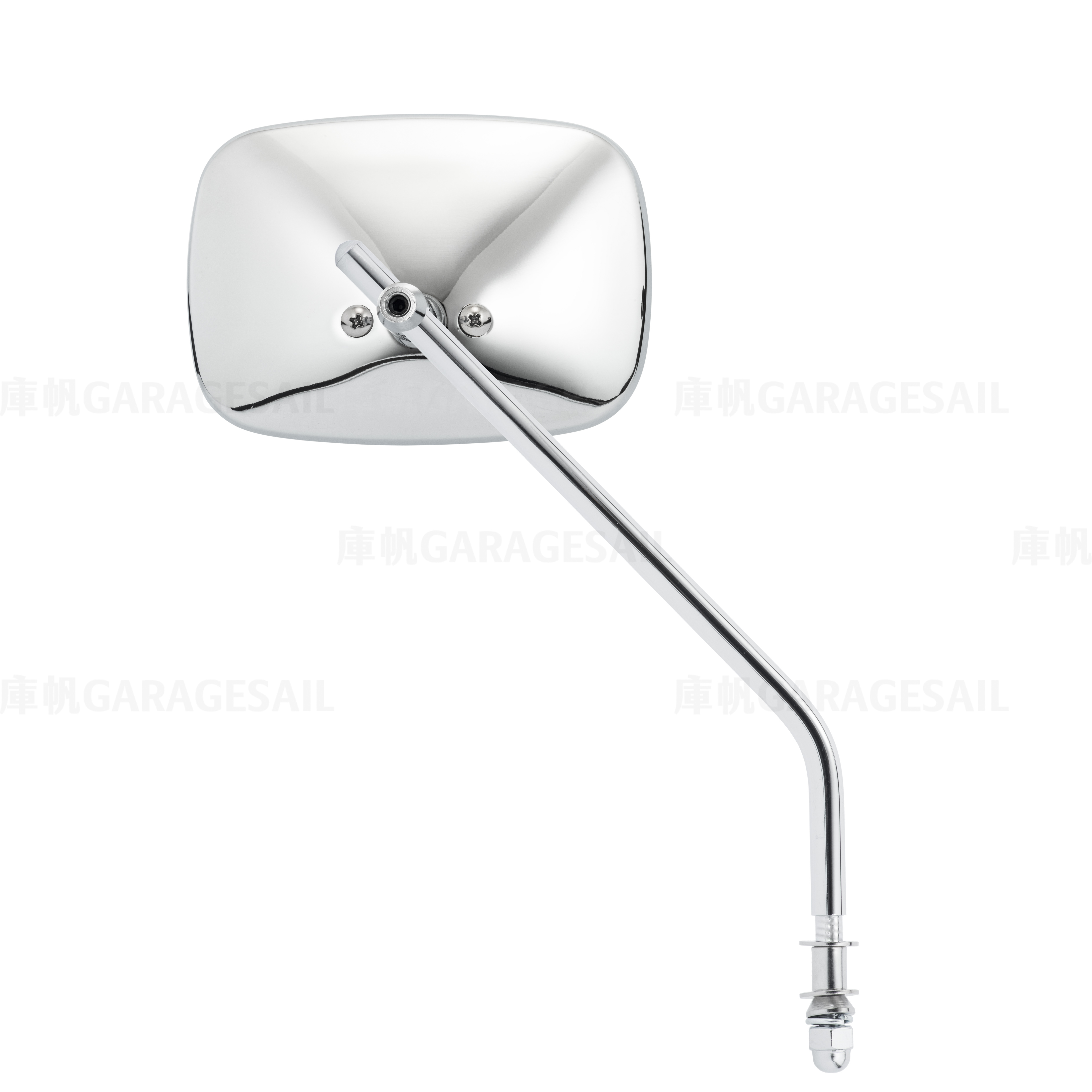 哈雷/凱旋專用 一般位置 後照鏡 大長方 銀