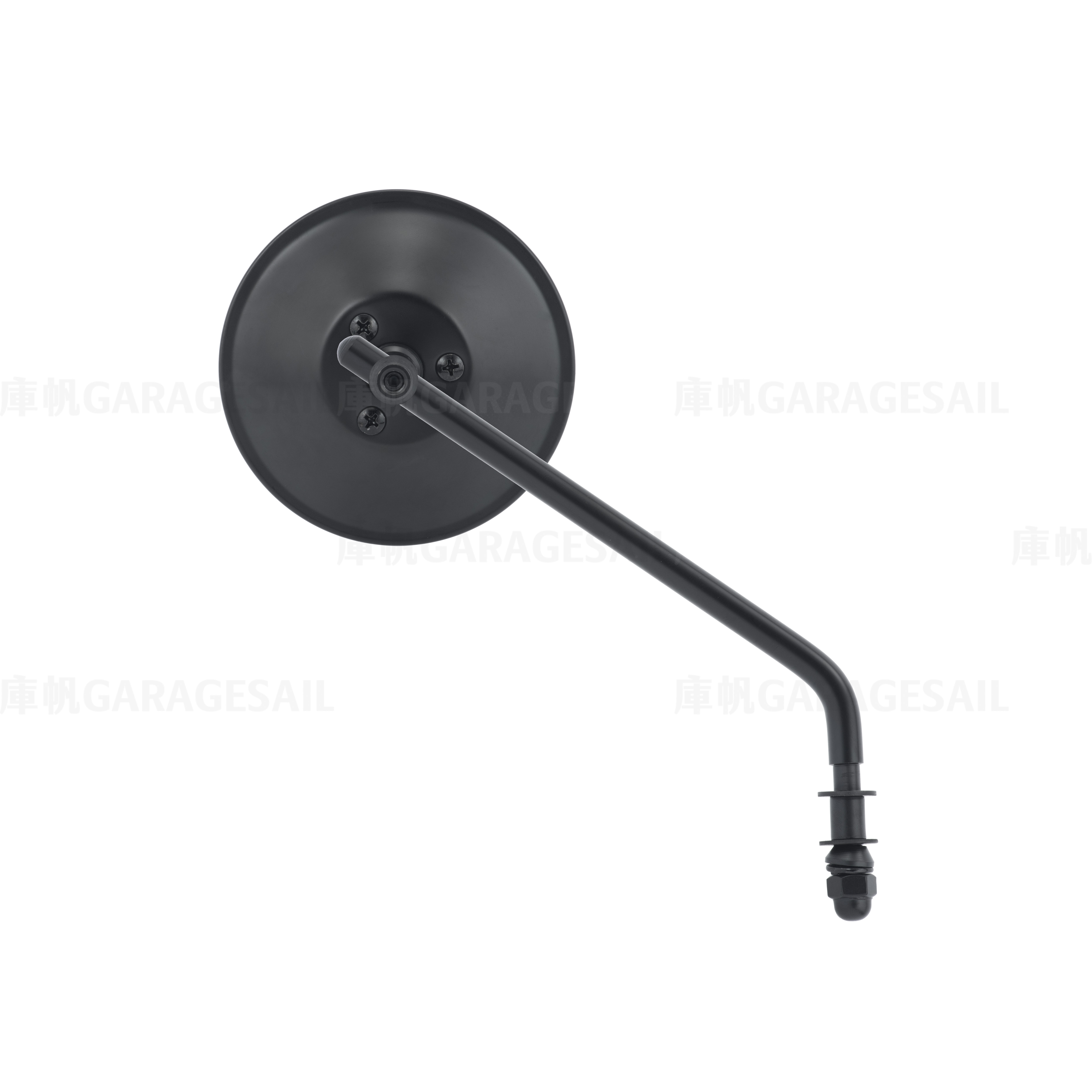 哈雷/凱旋專用 一般位置 後照鏡 4吋圓 黑