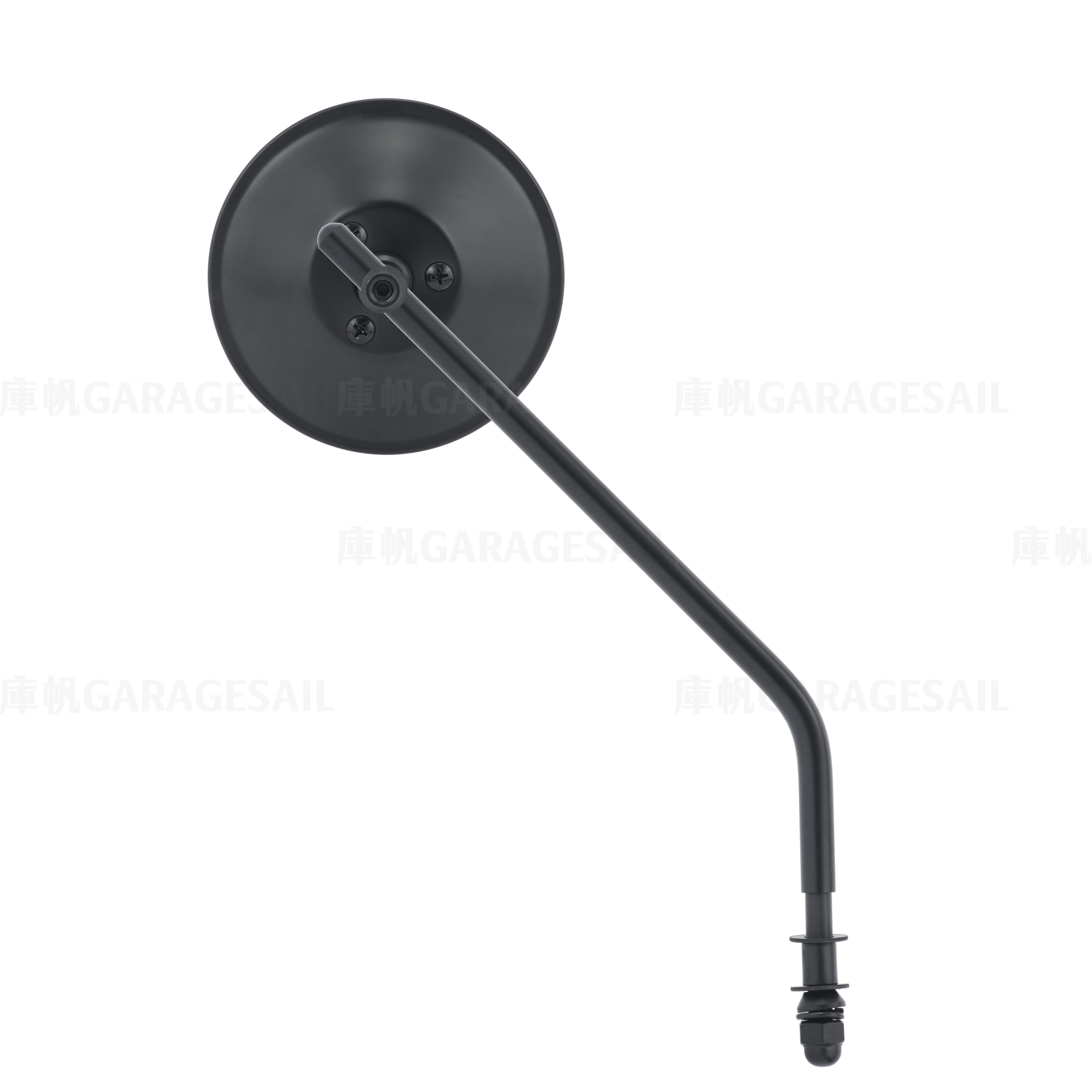 哈雷/凱旋專用 一般位置 後照鏡 4吋圓 黑