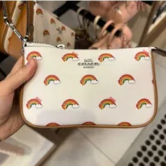 [S] COACH CJ657 RAINBOW NLT 19,SV/CHALK MULTI, 195031932793 (SCO443)