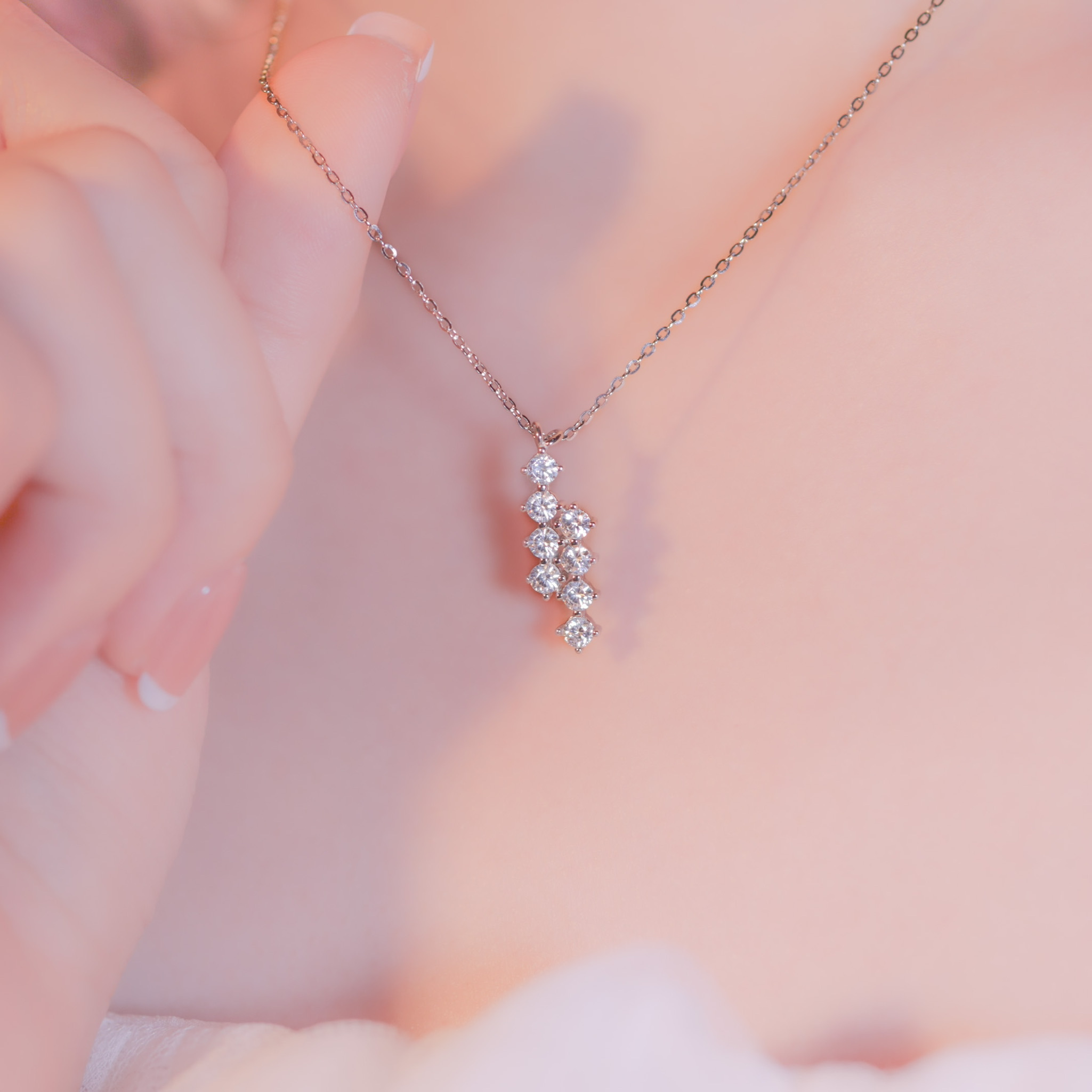 | 925純銀・白金・ 玫瑰金 | 形影不離項鍊 (銀/玫瑰金) | NE0918 |