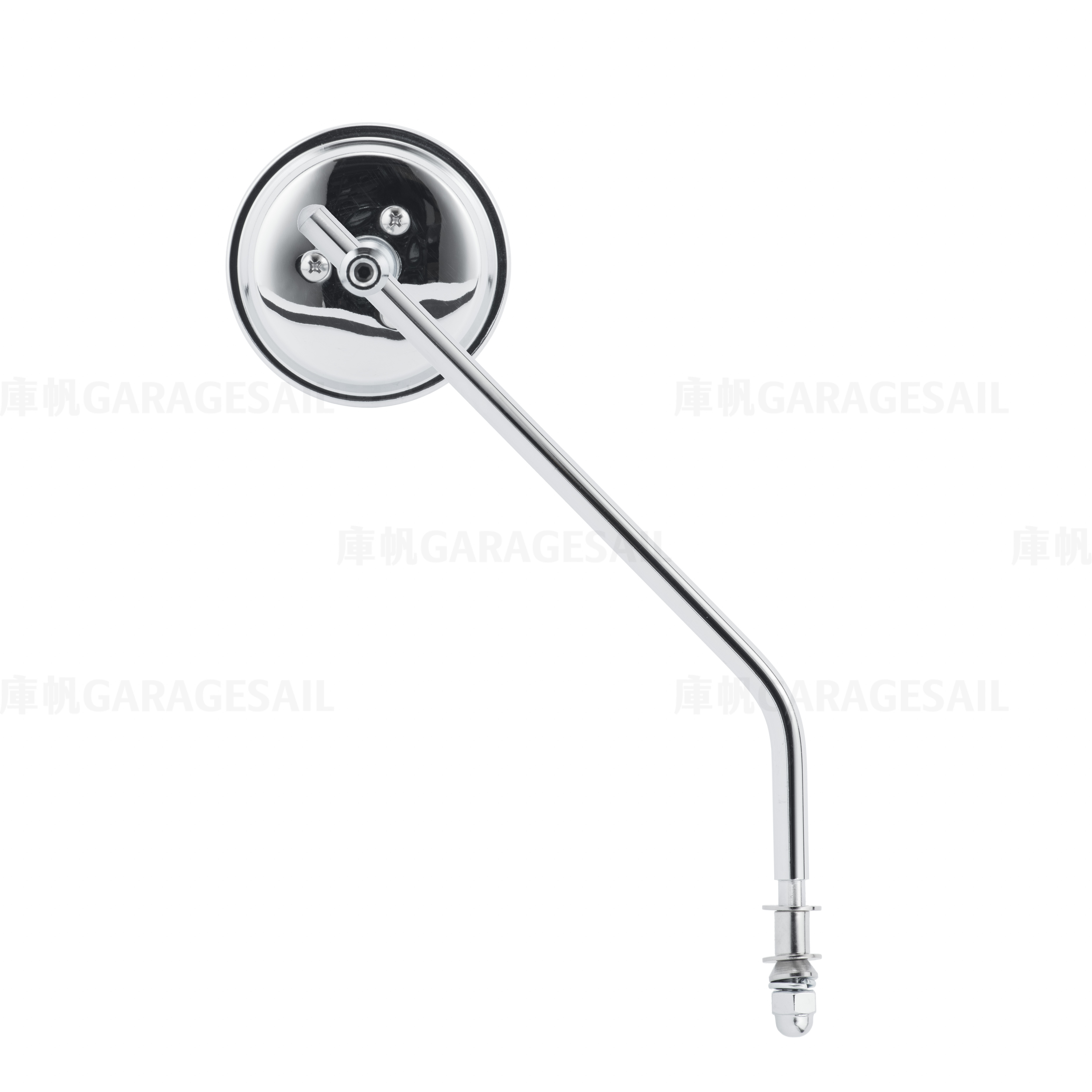 哈雷/凱旋專用 一般位置 後照鏡 3吋圓 銀