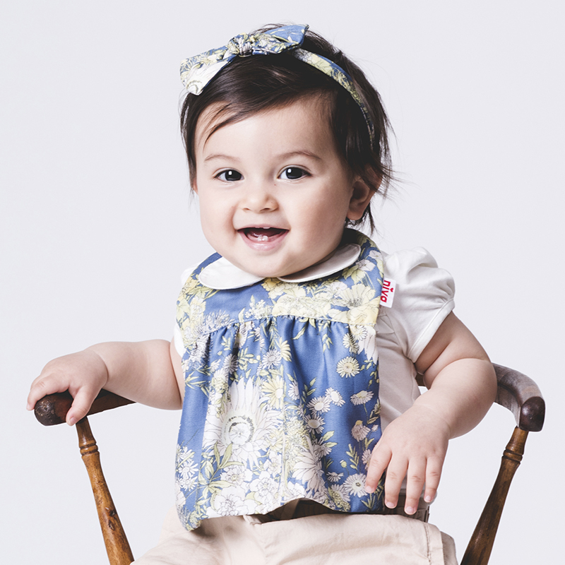 Niva 嬰幼兒超可愛髮帶-花漾藍