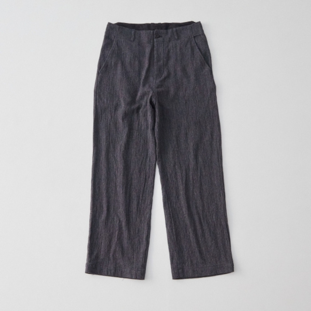 NEST ROBE CONFECT - Cotton Dobby Wide Leg Trousers / Ch
