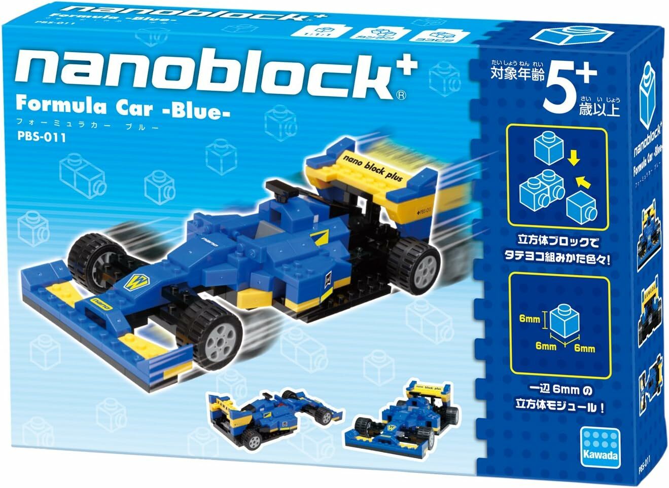 《 Nanoblock 迷你積木 》 PBS-011 方程式賽車 (藍)