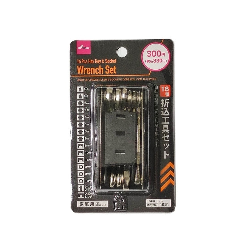 自行車用折疊工具組/16入