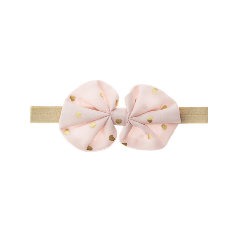 Niva 嬰幼兒超可愛髮帶-粉曜金