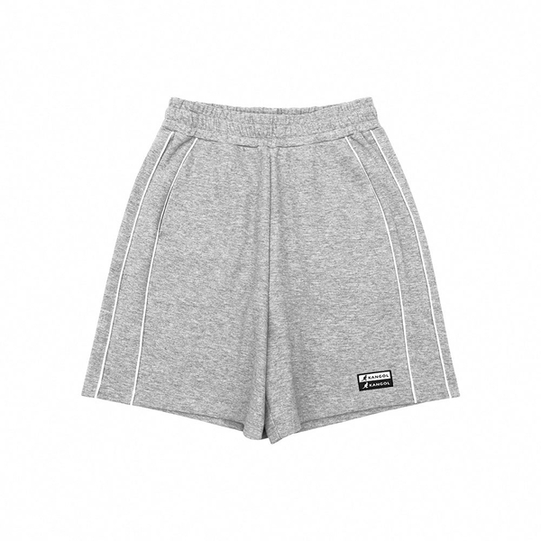 【下殺↘ $399】KANGOL 短褲 灰色 側條 網布 休閒短褲 中性 6225150110