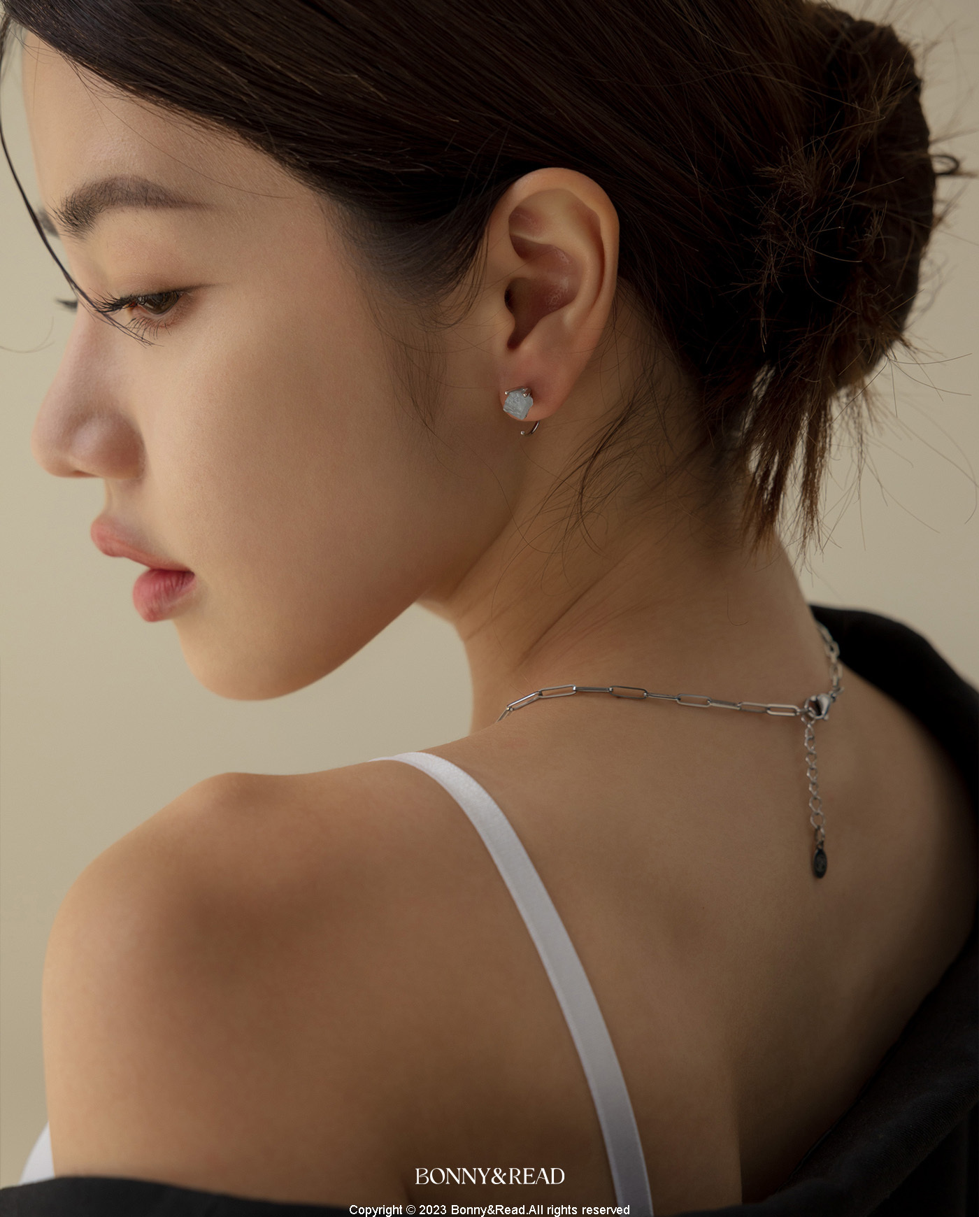 平價飾品,鍍白金,水晶,礦石,白水晶,海藍寶,耳環