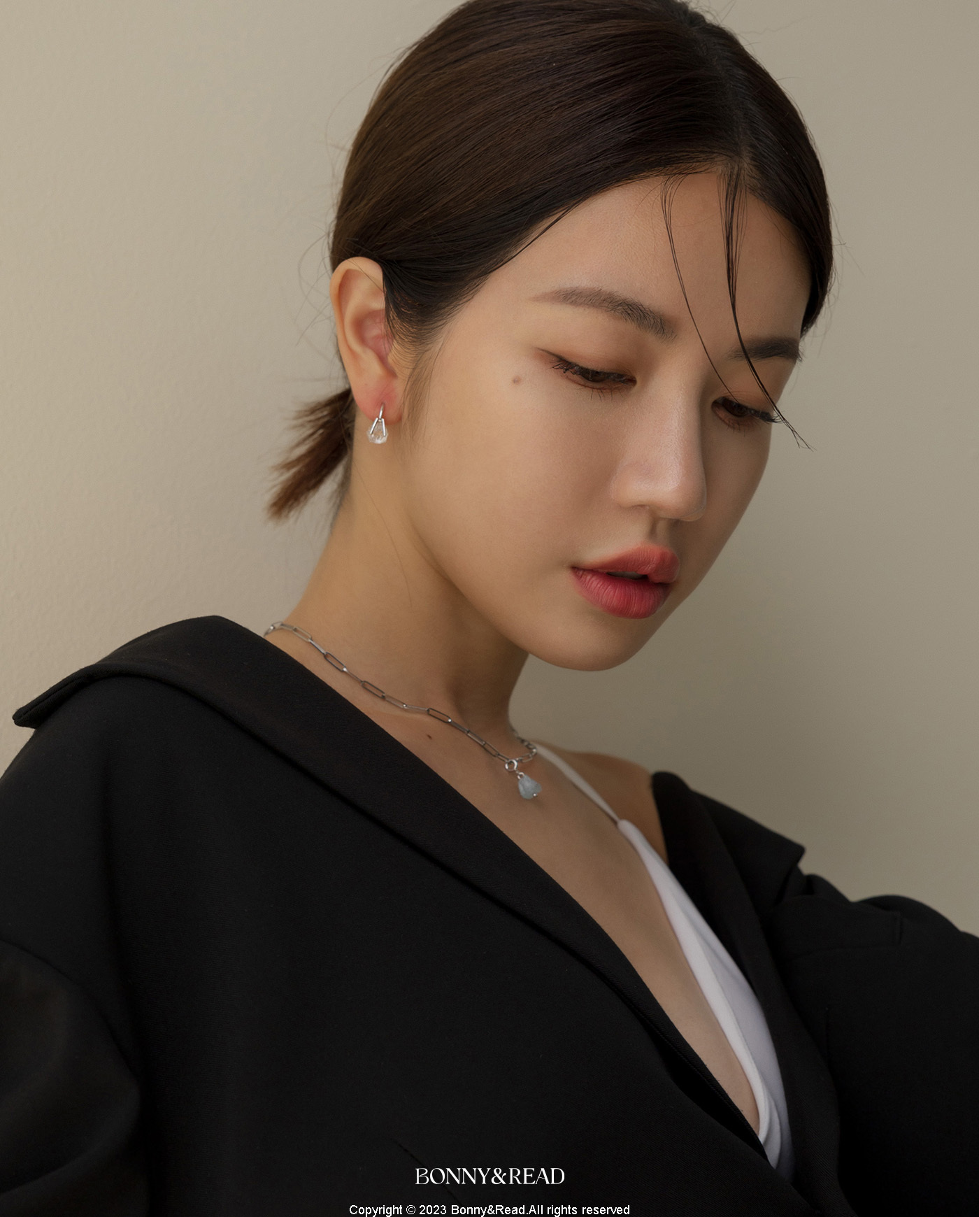 平價飾品,鍍白金,水晶,礦石,白水晶,海藍寶,耳環