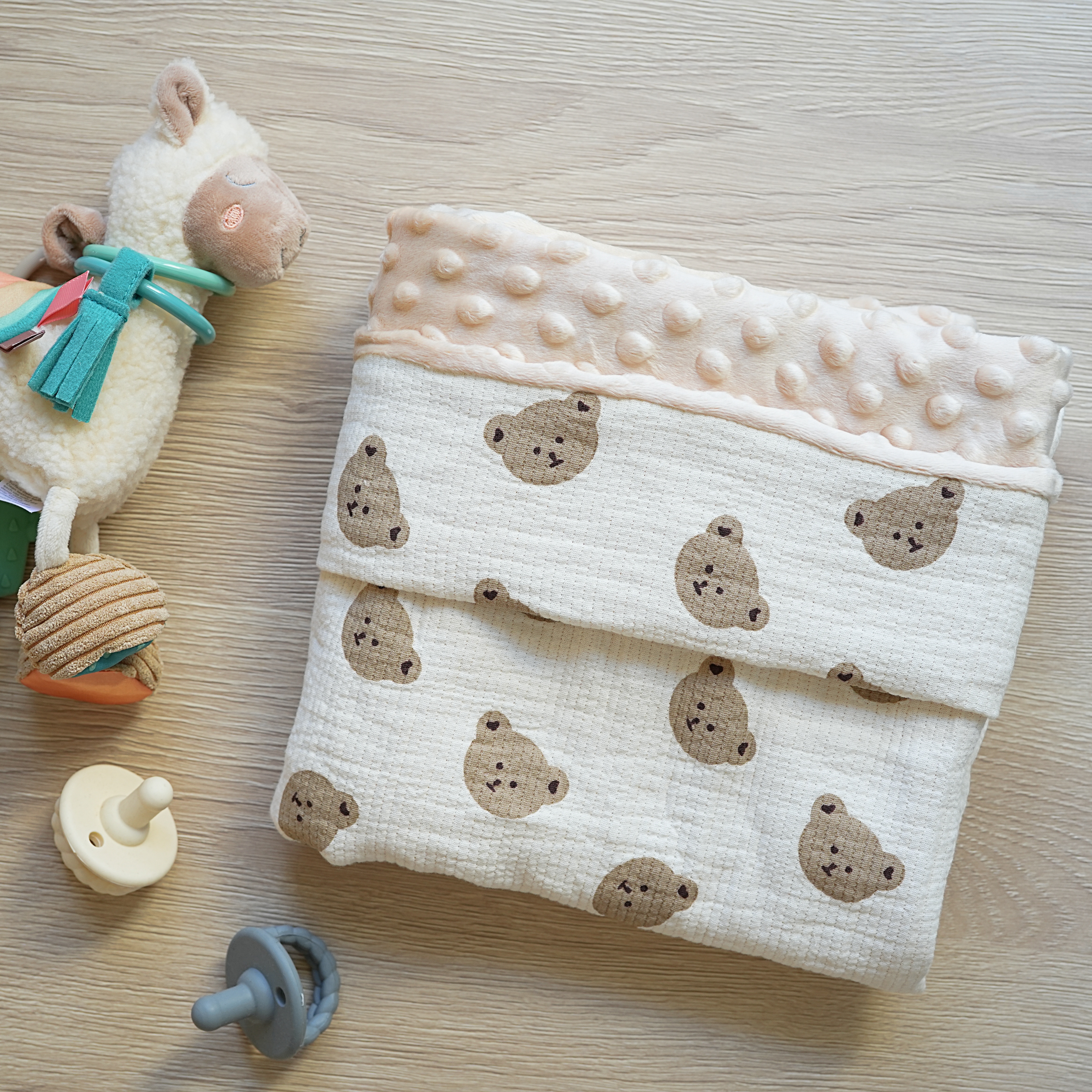 Hi Y.P store-舒眠毯-卡其熊熊