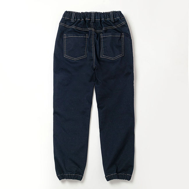 PIPPY 中性款帥性鬆緊束口彈性棉長褲 藍