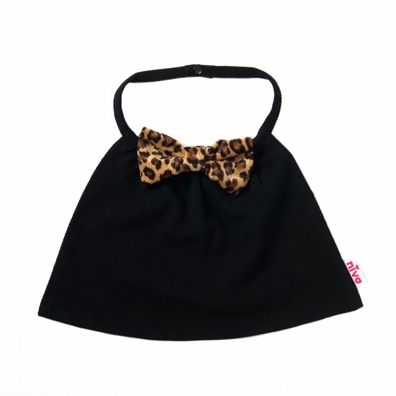 Niva 可愛造型圍兜/口水巾-豹紋小帥氣