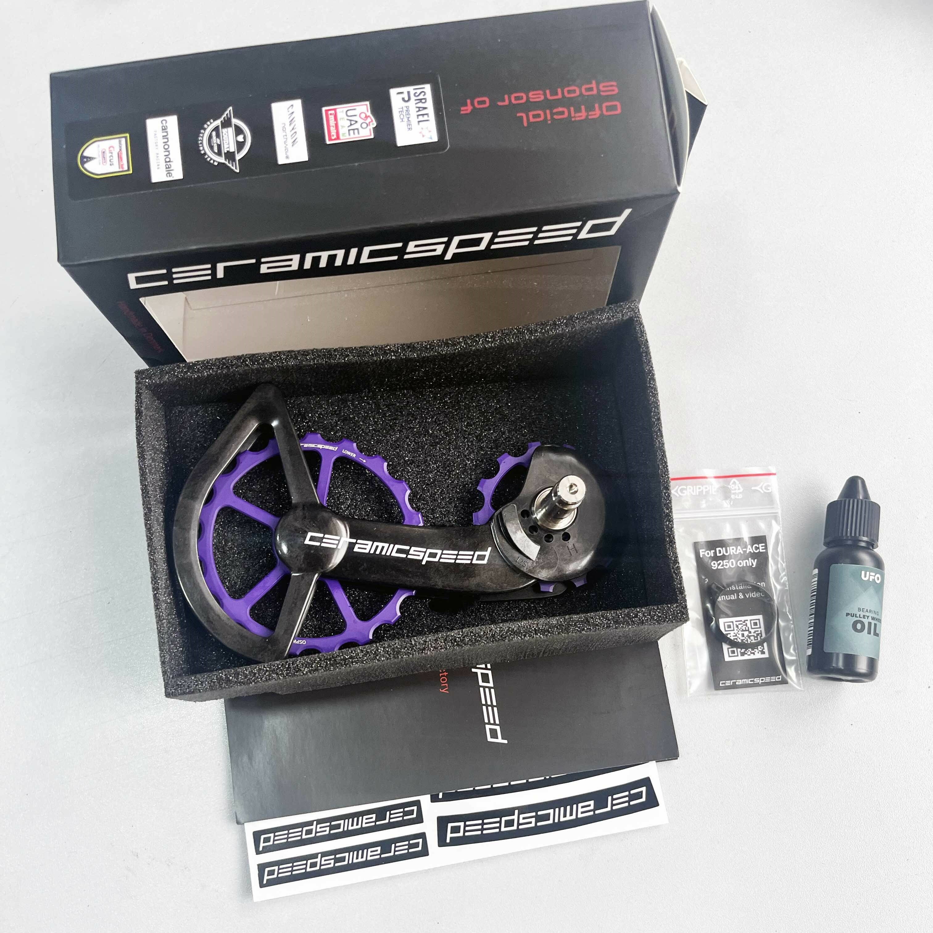 Chape Dérailleur Ceramicspeed Ospw Rs Alpha Cmp Sr Wireless Team Black