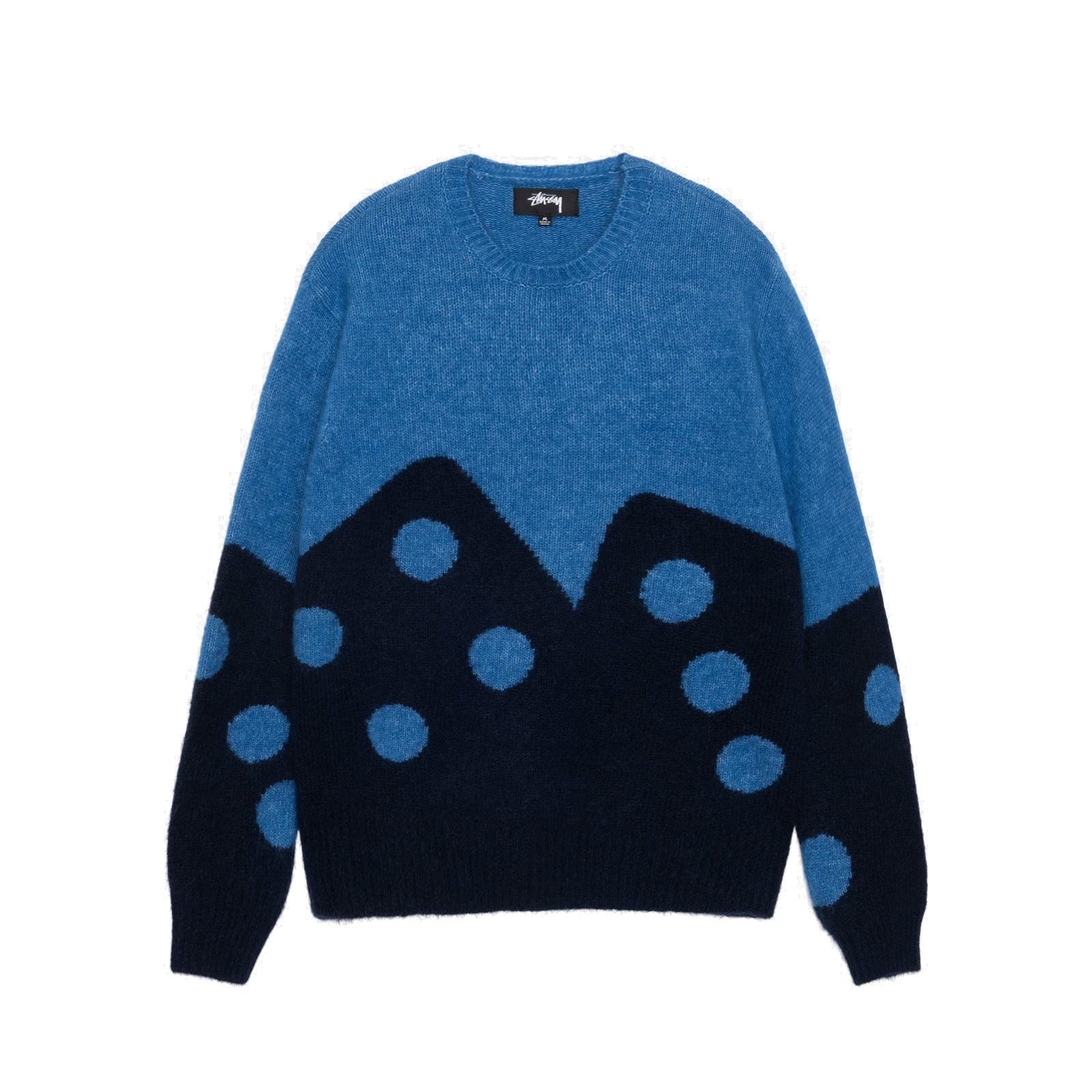 Stussy DICE FUZZY CREW Mサイズ 23ss Stussy Dice Fuzzy Crew Black Men's - FW23 - US