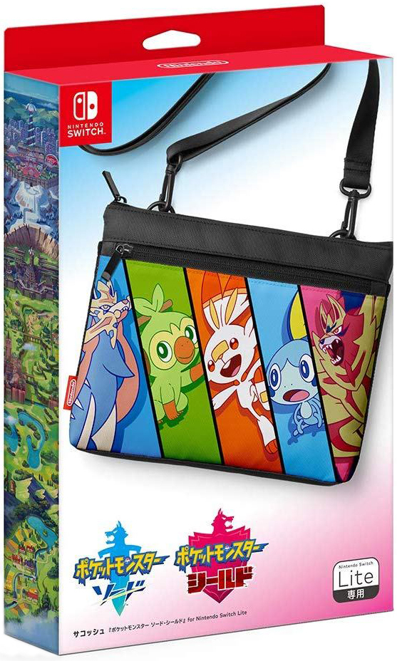 NS Lite 原廠單肩小背包 精靈寶可夢 劍／盾