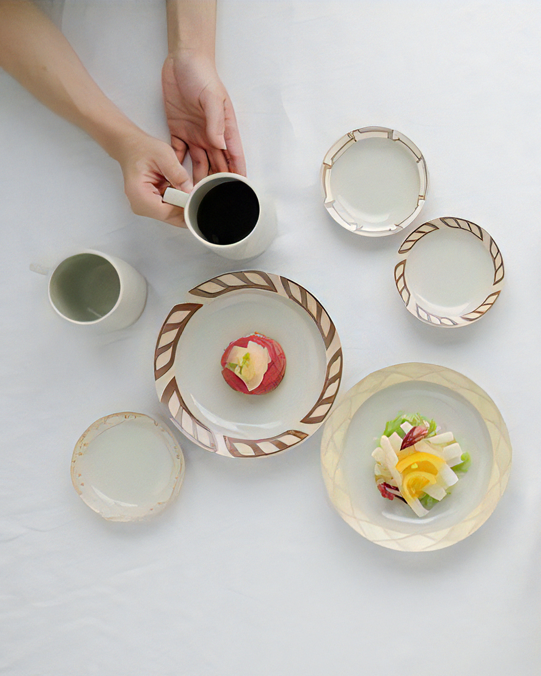 Croissant Bakery Plate S｜Hasami Ware