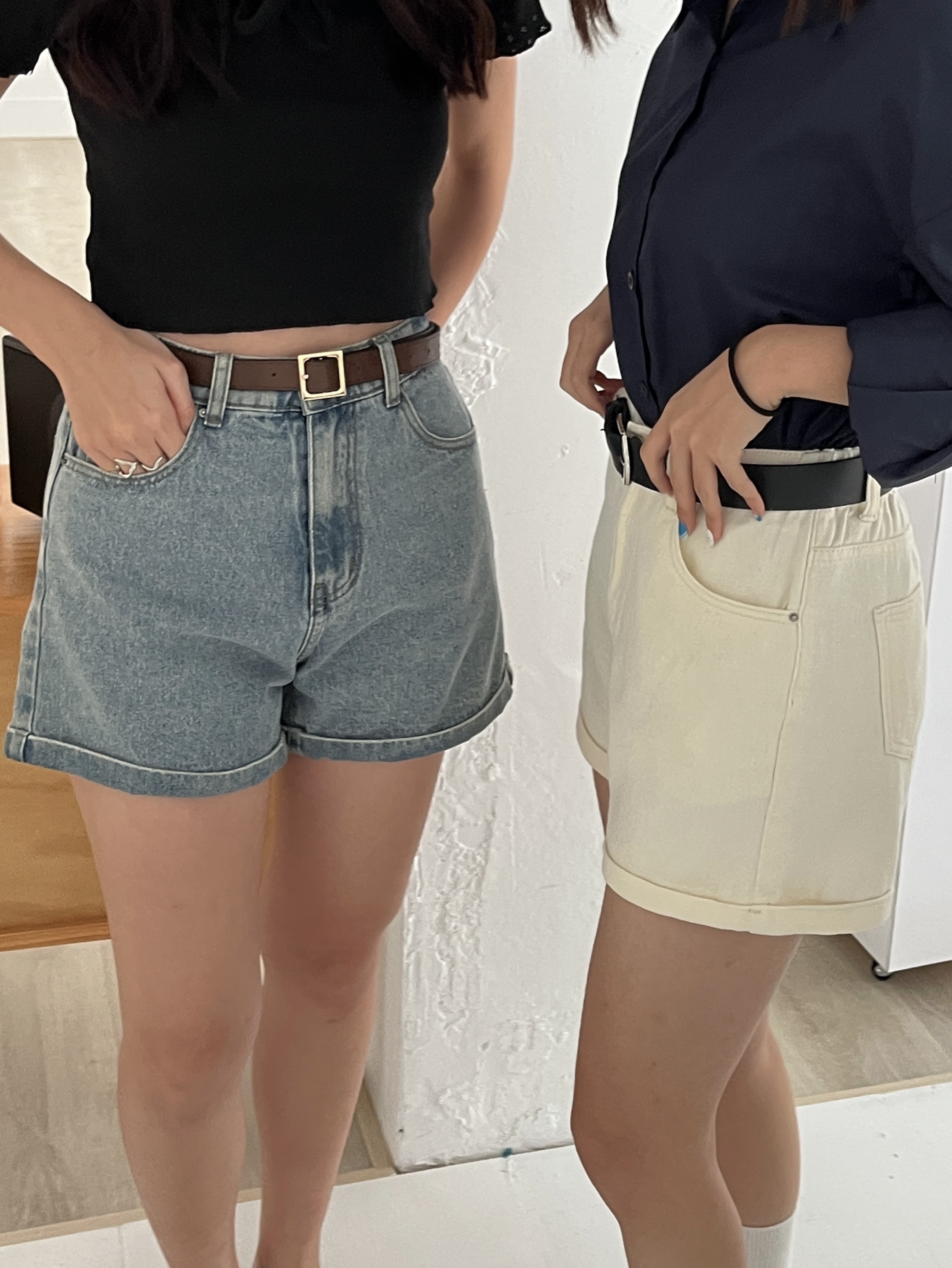 （現＋預）後鬆緊短褲（杏）