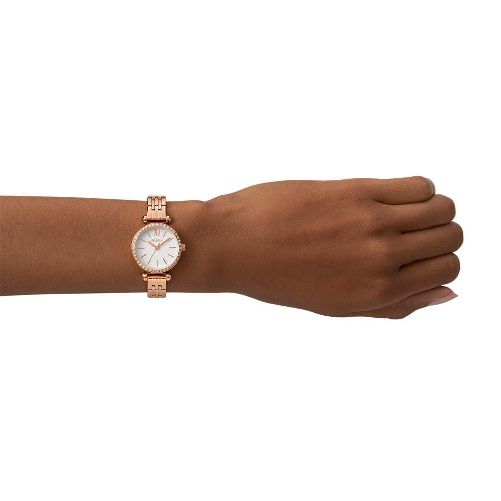 Tillie Mini 環鑽雅緻鏈帶女錶 玫瑰金色不鏽鋼錶帶 26MM BQ3502