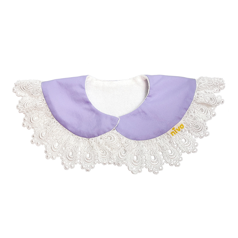 Niva 可愛造型圍兜/口水巾-小甜心(浪漫紫)