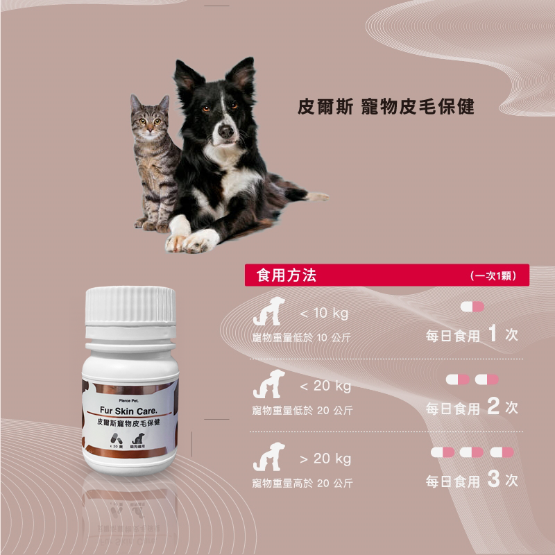 pierce pet, 皮爾斯, 寵物, 寵物保健, 寵物保健品, 酵母粉, 乳酸菌, 台灣, 免疫力, 光澤毛質, 貓, 狗