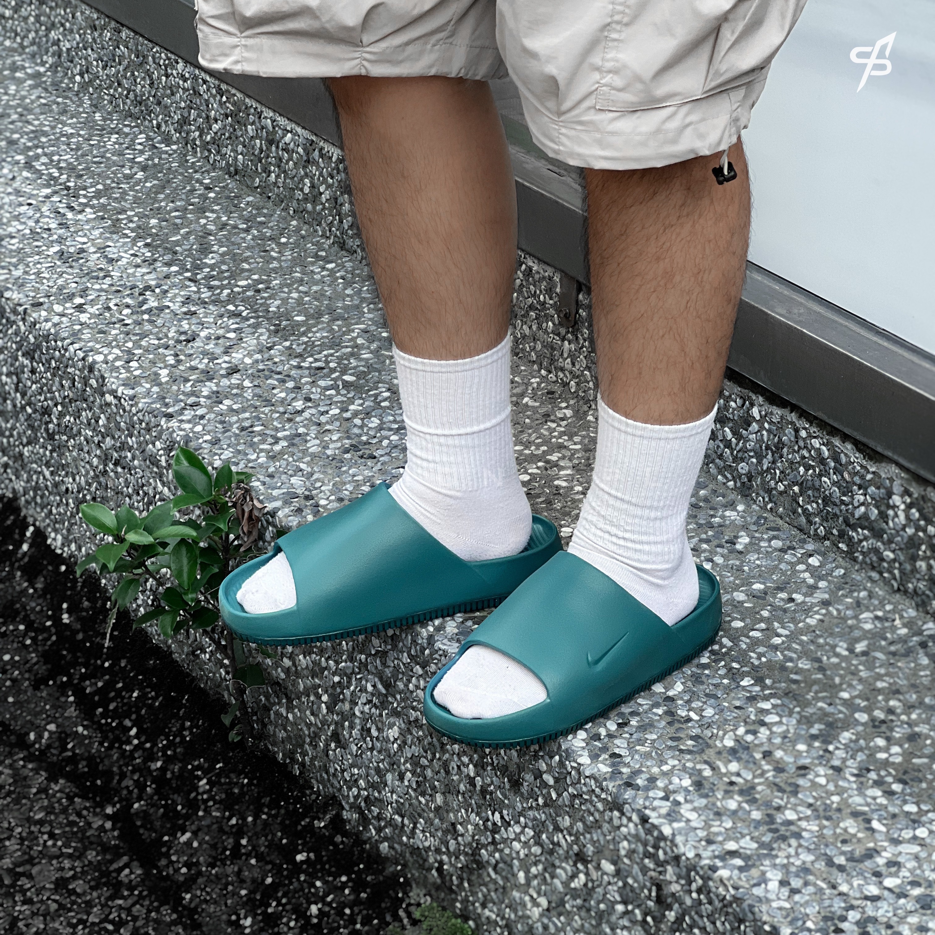 Nike Calm Slide Geode Teal 孔雀綠 麵包拖鞋 FD4116-300