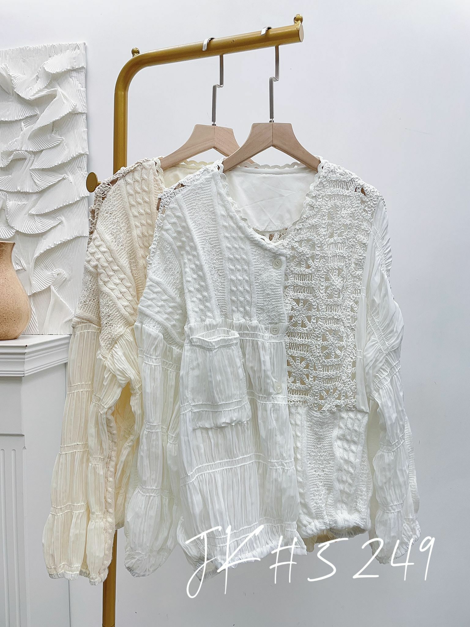 JK#5249 🤍中東雪紡外套