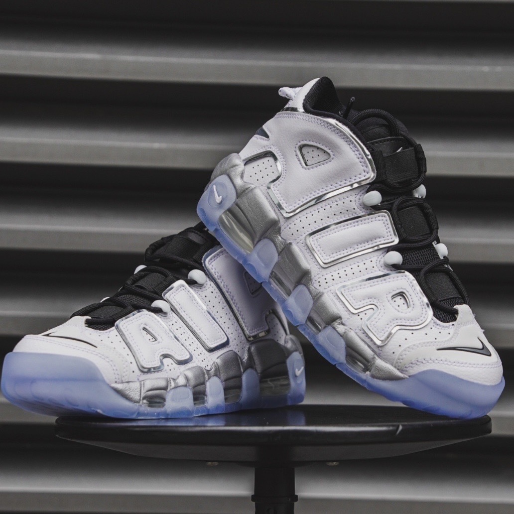 Nike Air More Uptempo SE 白 銀 氣墊 大AIR 女鞋
