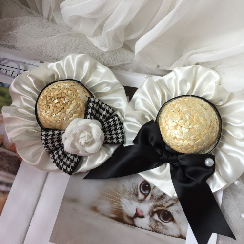 宠物衣服 小香风农夫与猫草帽