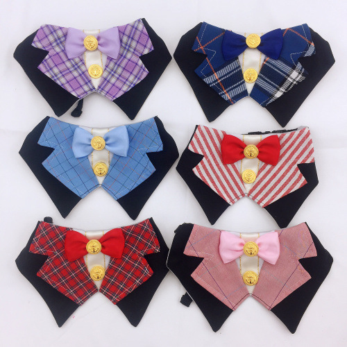 宠物衣服 韩风领结口水巾