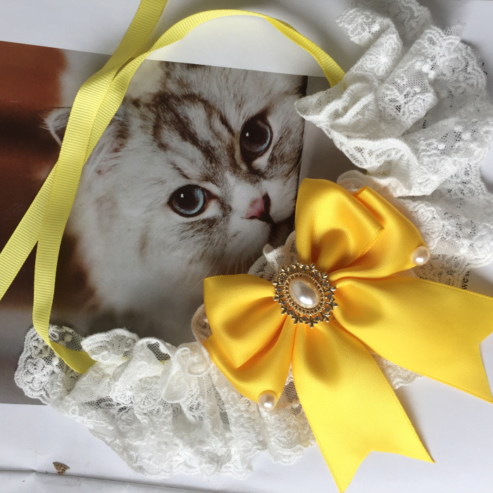 宠物衣服 珍珠领结系带款