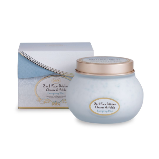 SABON - 清新瑩亮2合1 面部磨砂潔面霜 200ML (薄荷)