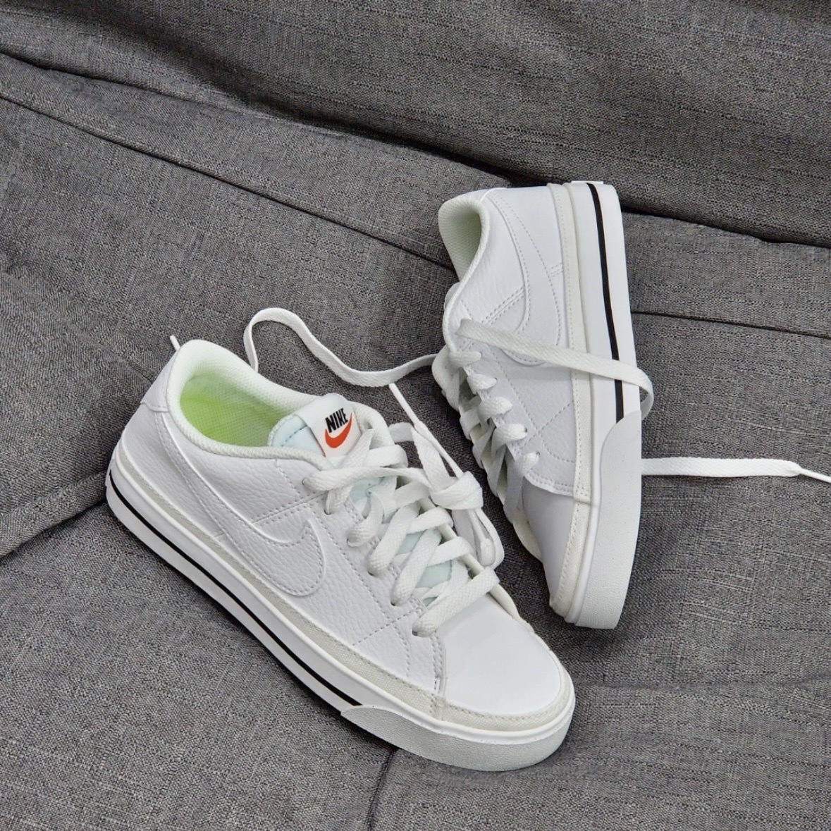 Nike Court Legacy 小白鞋 復古全白 環保材質 女款