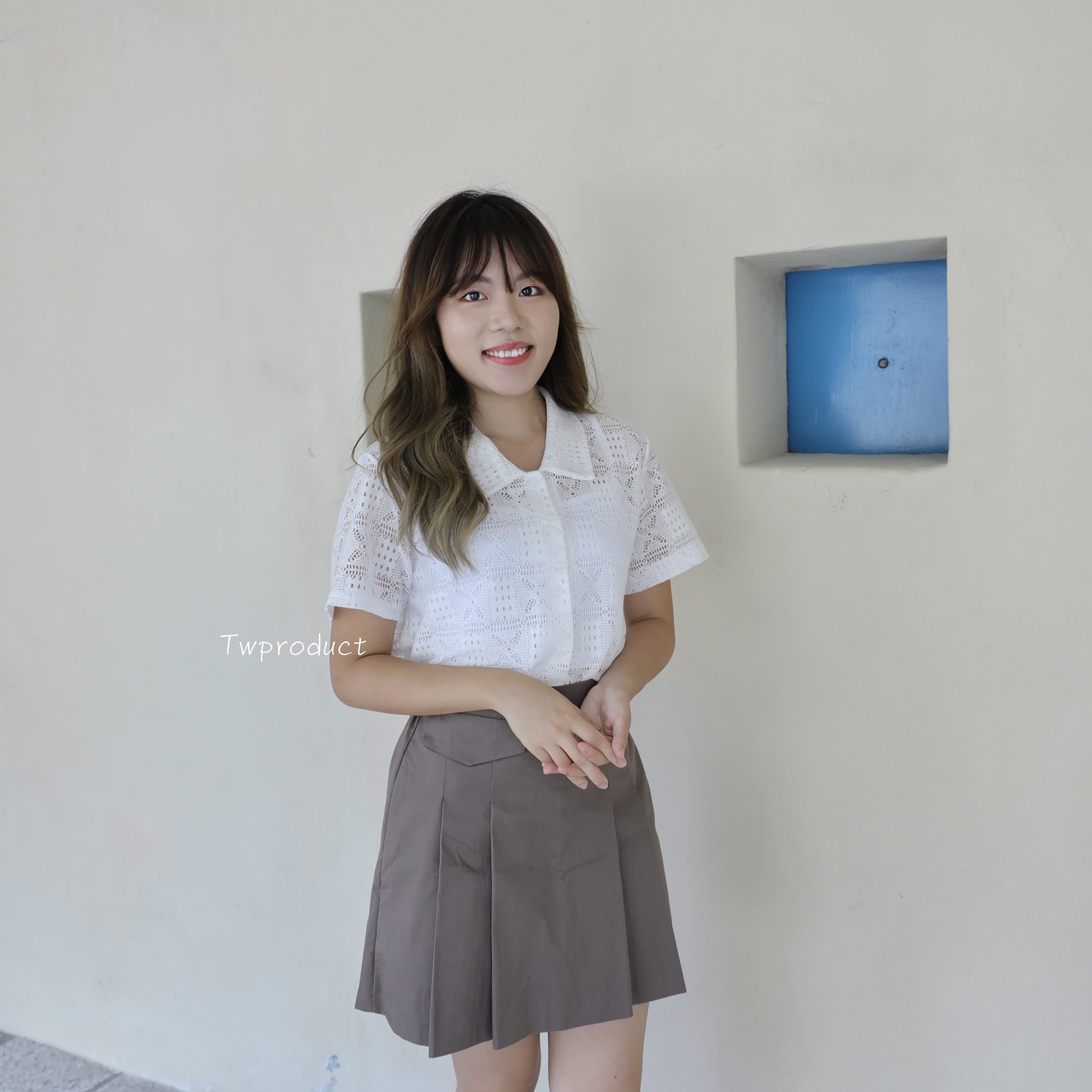 ✨ ||SK249|| 假口袋青春闊百摺短裙