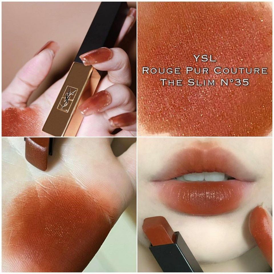 YSL - ROUGE PUR COUTURE THE SLIM MATTE LIPSTICK — 35 LOUD BROWN
