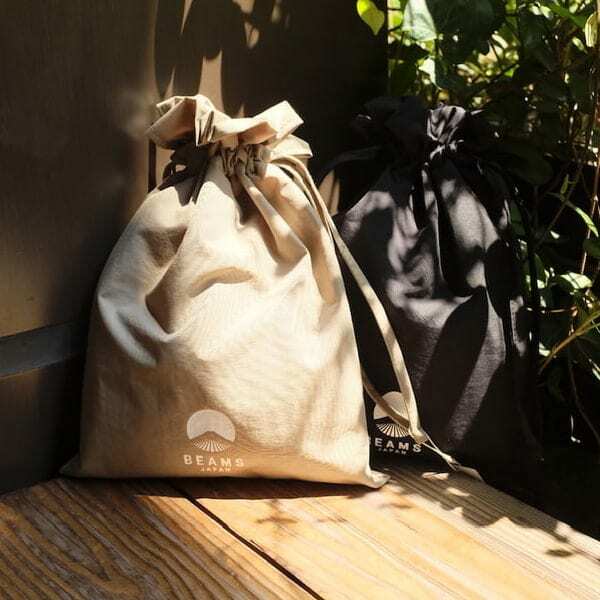 Beams Japan Logo Drawstring Shoulder Bag