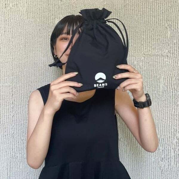 Beams Japan Logo Drawstring Shoulder Bag