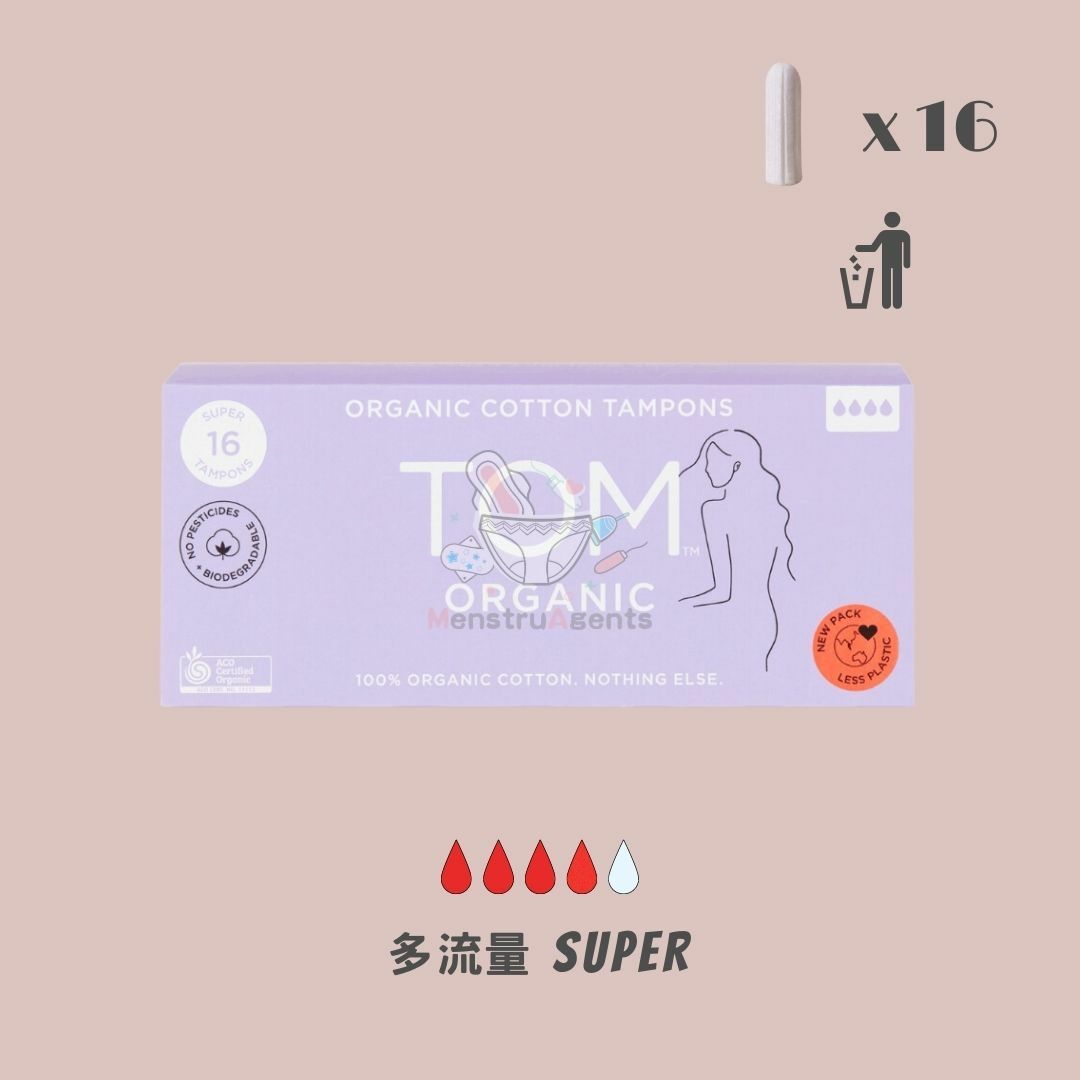 Tom Organic Tampons 16 Pcs