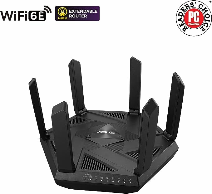 ASUS AXE7800 Tri-band WiFi 6E (802.11ax) Mesh 專業三頻路由器 RT-AXE7800