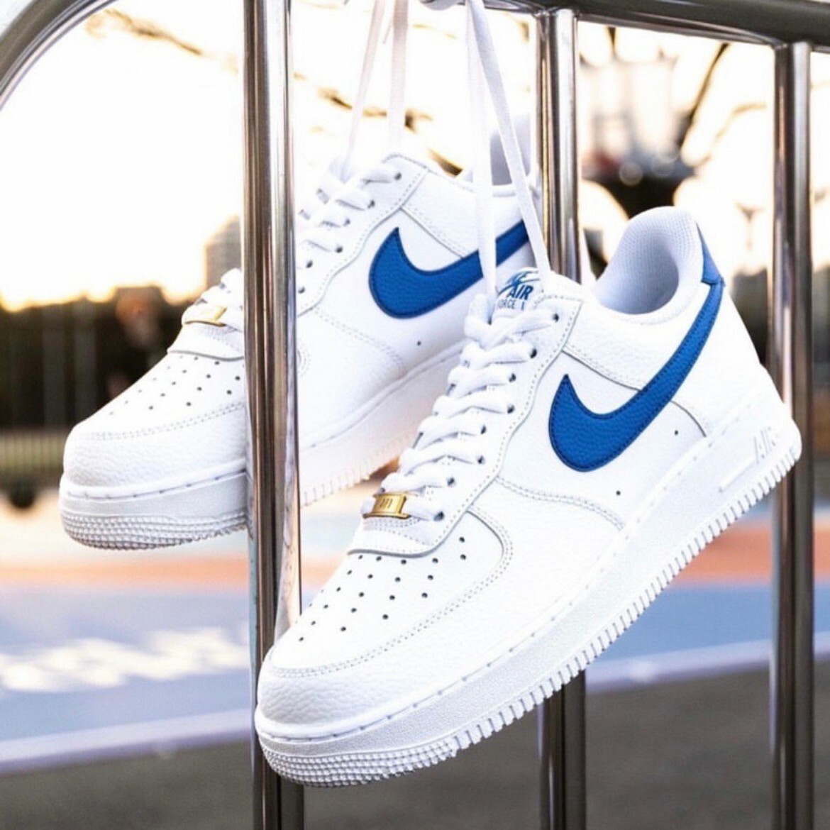 Nike Air Force 1 '07 Low Royal Blue 藍白 皇家藍 金標 男鞋 DM2845-100
