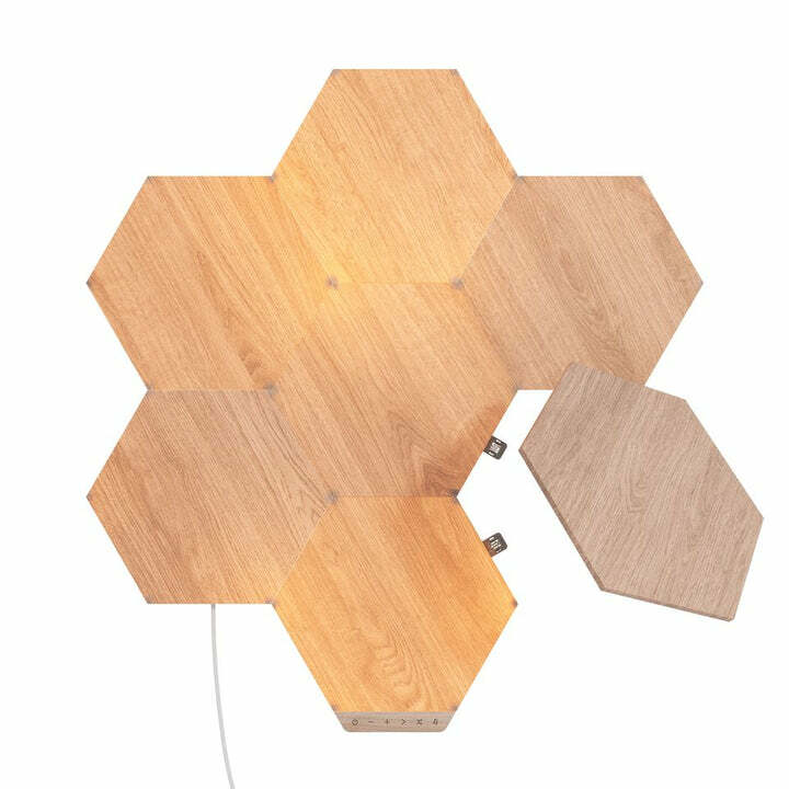 Nanoleaf Elements 木紋六角形智能燈板入門套裝 (7塊)