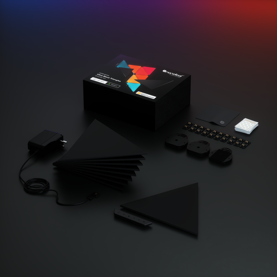 Nanoleaf Limited Edition Ultra Black Triangles 型格黑色限量版三角形智能燈板入門套裝 (9塊)